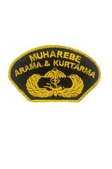 Single Sword MAK Nakış Patch - Muharebe Arama Kurtarma Nakış Arma Peç TSK