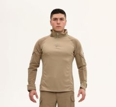 Single Sword Erkek&Kadın Taktik Kombat T-shirt BEJ - L