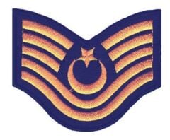 Single Sword Nakış Jandarma Asayiş Rütbe ASTSB.KID.ÜST.ÇVŞ.