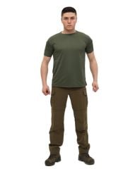 Single Sword Bisiklet Yaka Kısa Kol Taktik T-shirt HAKİ - XL