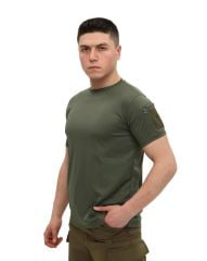 Single Sword Bisiklet Yaka Kısa Kol Taktik T-shirt HAKİ - XL