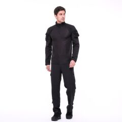 Single Sword Kadın&Erkek Outdoor ve Askeri Combat Tişört SİYAH - XL