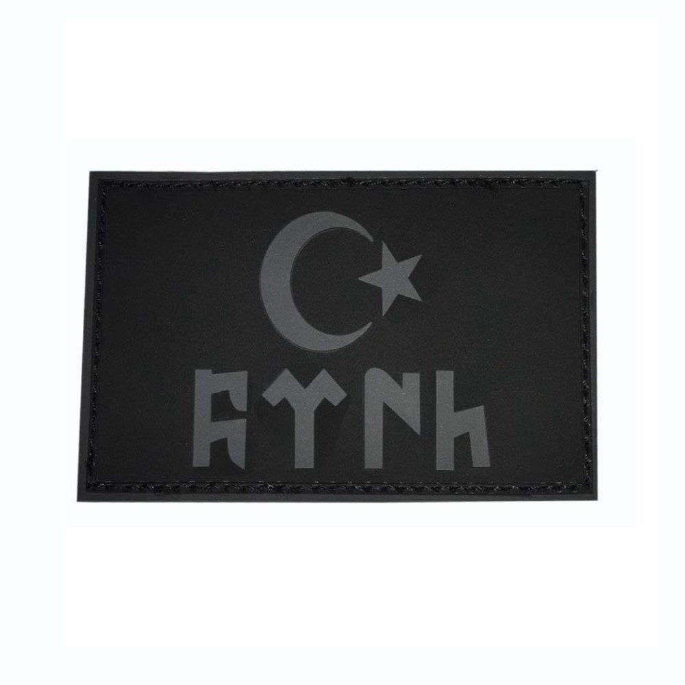 Single Sword GÖKTÜRK Plastik Patch - Peç SİYAH