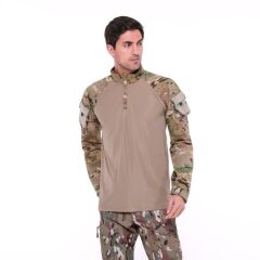 Single Sword Kadın&Erkek Outdoor ve Askeri Combat Tişört MULTİCAM - 2XL