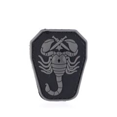 Single Sword Akrep Plastik Patch - Peç Küçük Boy 4Cm X 5,5Cm BEYAZ