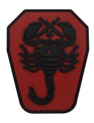 Single Sword Akrep Plastik Patch - Peç Küçük Boy 4Cm X 5,5Cm BEYAZ