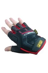 Mechanix Yarım Parmak Eldiven- Taktik Destekli Mexhanix Kadın Erken unisex Eldiven L - KIRMIZI