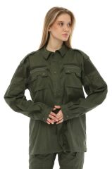 Single Sword Outdoor Unisex Kışlık Gömlek&Pantolon Alt Üst Takım 4XL - HAKİ