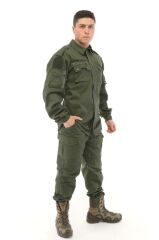 Single Sword Outdoor Unisex Kışlık Gömlek&Pantolon Alt Üst Takım 4XL - HAKİ