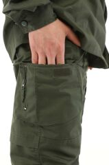 Single Sword Outdoor Unisex Kışlık Gömlek&Pantolon Alt Üst Takım 4XL - HAKİ