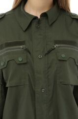 Single Sword Outdoor Unisex Kışlık Gömlek&Pantolon Alt Üst Takım 4XL - HAKİ