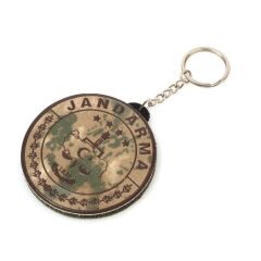 Single Sword Jandarma Çift Taraflı Anahtarlık BAYRAK