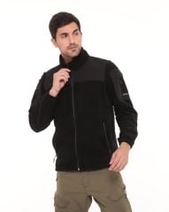 Single Sword Erkek&Kadın Taktik Garni Polar Mont-Hırka-Ceket TP01 SİYAH - S