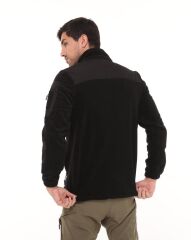 Single Sword Erkek&Kadın Taktik Garni Polar Mont-Hırka-Ceket TP01 SİYAH - S