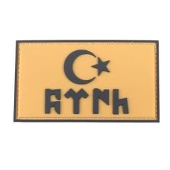 Single Sword GÖKTÜRK Plastik Patch - Peç KIRMIZI1