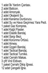 Single Sword İlk Yardım Seti - Çantalı (Yerli Üretim) TSK