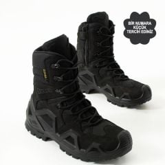 Single Sword Fermuarlı Outdoor Kadın&Erkek Taktik Askeri Bot ve Postal 4 Mevsim SS602 SİYAH - 45
