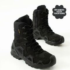 Single Sword Fermuarlı Outdoor Kadın&Erkek Taktik Askeri Bot ve Postal 4 Mevsim SS602 SİYAH - 45