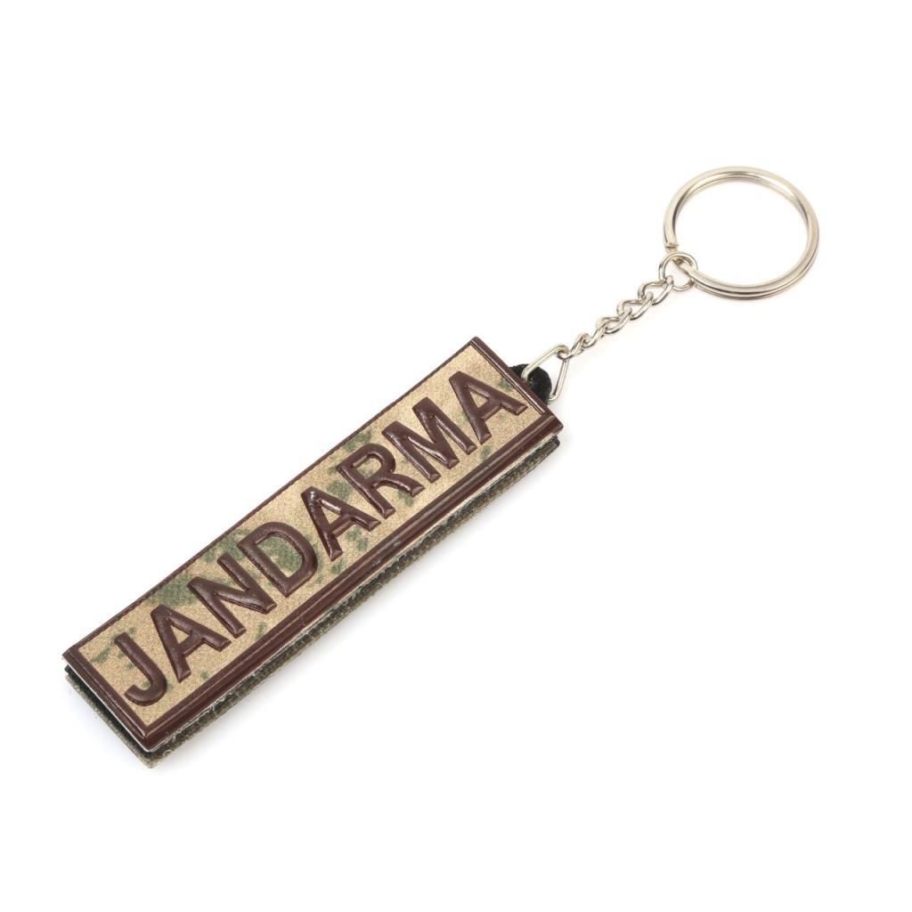 Single Sword Jandarma Çift Taraflı Anahtarlık YAZI