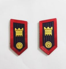 Single Sword plastik jandarma asayiş yaka spoletleri ASAYİŞ - ASAYİŞ