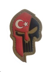Single Sword Kuru Kafa Plastik Patch - Peç SİYAH