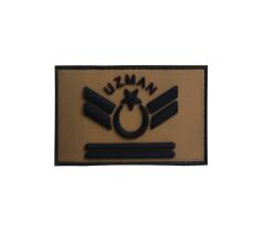 Single Sword Plastik Patch Peç Combat Rütbe BEJ - TĞM