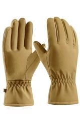 Single Sword Softshell Soğuk ve Rüzgar Geçirmez, Suya Dayanıklı Eldiven BEJ