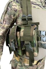 Single Sword 6 Şarjör Cepli, Arkası Çantalı Çeçen Yeleği USA