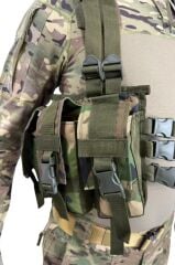 Single Sword 6 Şarjör Cepli, Arkası Çantalı Çeçen Yeleği USA