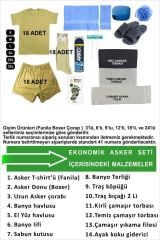 Acemi Bedelli Ekonomik Asker Seti-Asker Malzemeleri 66 parça 18 li Set
