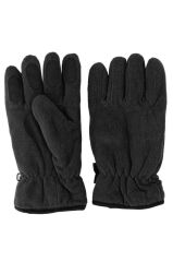 İşnar Polar Eldiven Erkek Kadın Unisex kaymaz Polar eldiven SİYAH