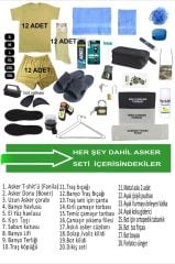 Single Sword 62 Parça Acemi Bedelli Asker Seti 12 Li  Set