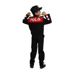 Unisex Çocuk Polis Kıyafeti (Şapka, Gömlek, Pantolon Takımı) Trafik Polisi - 6 - Trafik Polisi