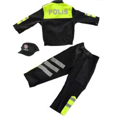 Unisex Çocuk Polis Kıyafeti (Şapka, Gömlek, Pantolon Takımı) Toplum Polisi - 6 - Toplum Polisi