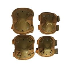 Single Sword Balistik Koruyucu Dizlik ve Dirseklik Takımı KAHVE