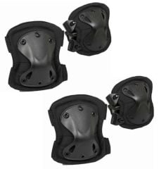Single Sword Balistik Koruyucu Dizlik ve Dirseklik Takımı SİYAH