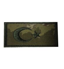 Single Sword Nakış Bayrak Patch - Peç 7 Cm X 3,5Cm JAN