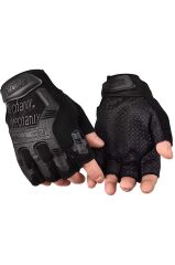 Mechanix Yarım Parmak Eldiven- Taktik Destekli Mexhanix Kadın Erken unisex Eldiven L - SİYAH