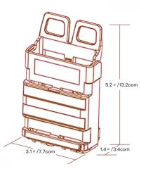 ŞARJÖR KILIFI PLASTİK İTHAL (5.56ML) BEJ