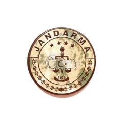 Single Sword Yuvarlak Plastik Jandarma Arması JAN.EĞT.