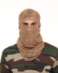 Single Sword Puşi,Kadın&Erkek Fular,Askeri Şal,Gizlenme Ağı 90X180 cm BEJ