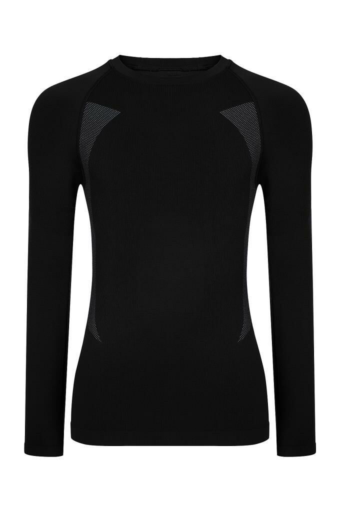 Thermoform Extreme PP Erkek Seamless Termal Sweatshirt SİYAH SİYAH - M-L