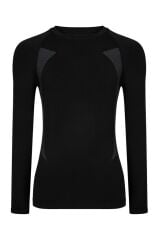 Thermoform Extreme PP Erkek Seamless Termal Sweatshirt SİYAH SİYAH - M-L
