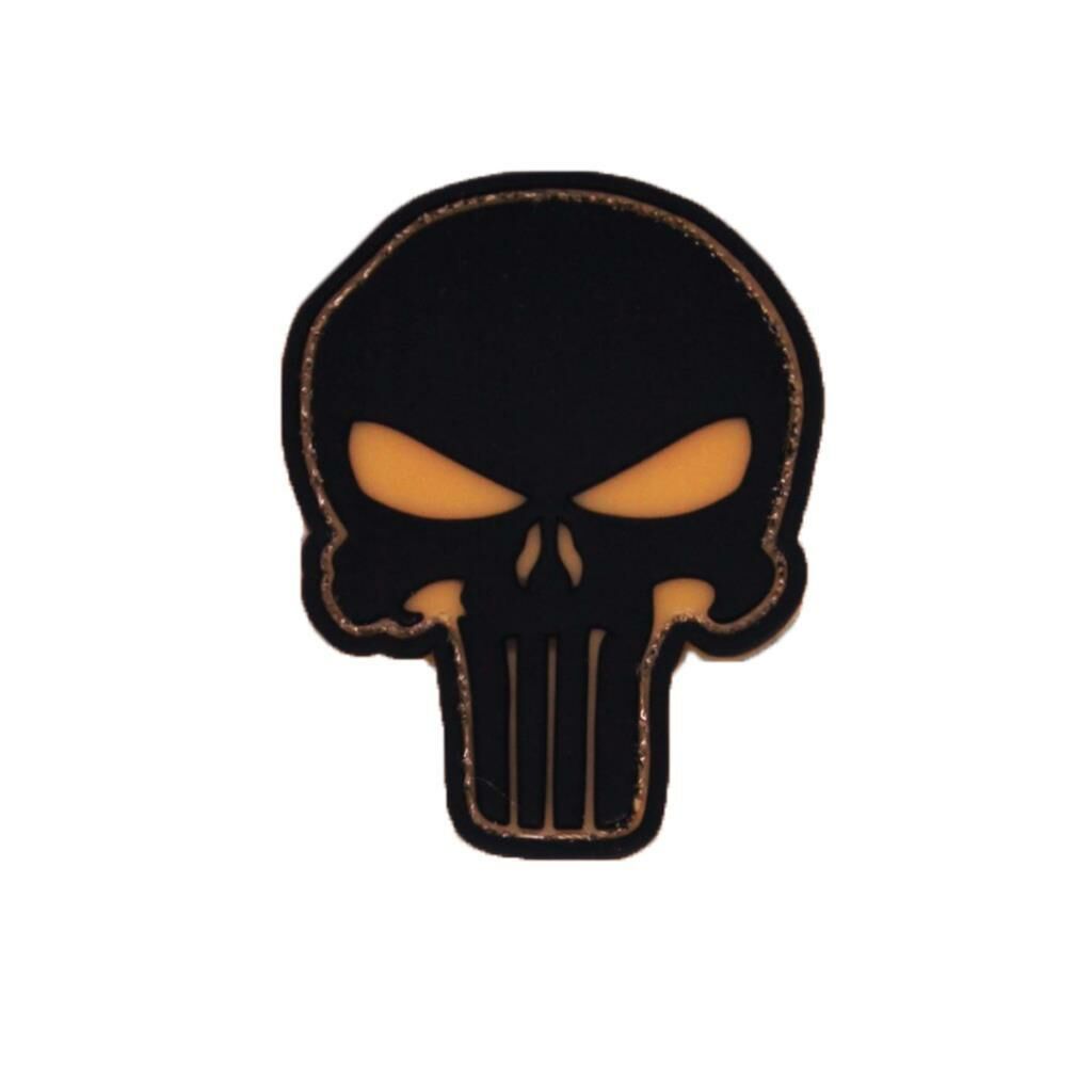 Single Sword Plastik Kurukafa Patch - Peç BEJ