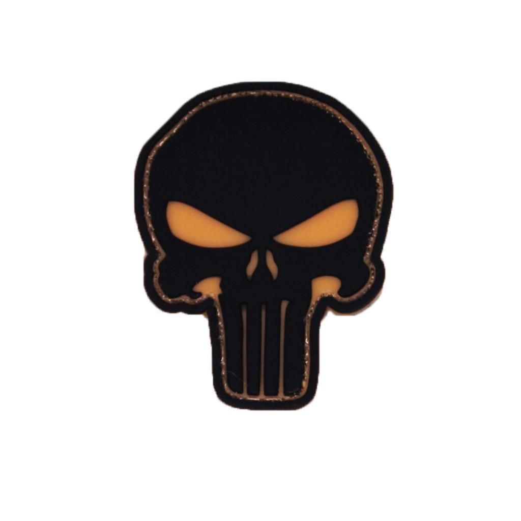 Single Sword Plastik Kurukafa Patch - Peç BEJ
