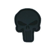 Single Sword Plastik Kurukafa Patch - Peç SİYAH