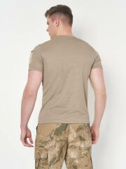Single Sword SS Yakasıız Kısa Kol Tişört – LACOS Kumaş BEJ - XL