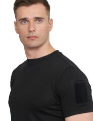 Single Sword SS Yakasıız Kısa Kol Tişört – LACOS Kumaş SİYAH - 2XL