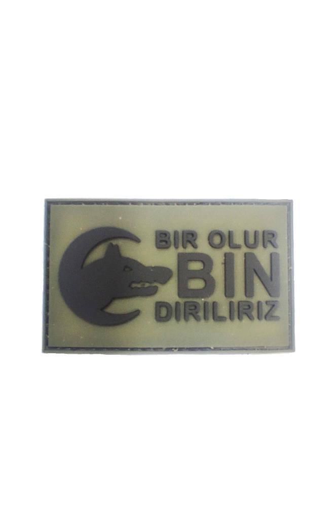 Single Sword Bir Ölür Bin Diriliriz Nakış Peç - Patch HAKİ