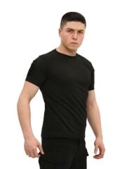 Single Sword Bisiklet Yaka Kısa Kol Taktik T-shirt SİYAH - 2XL